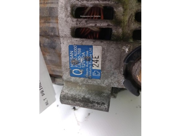 23100AU000, ALTERNADOR NISSAN PRIMERA Hatchback (P12)|Desguaces La Cabaña
