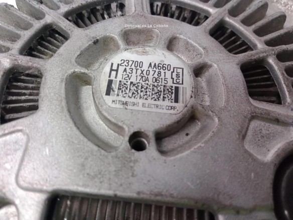 23700AA660,A3TX0781, ALTERNADOR SUBARU OUTBACK (BL, BP)|Desguaces La Cabaña