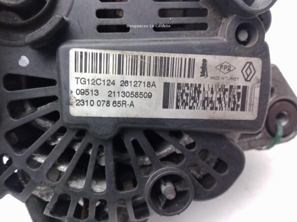 2612718A, ALTERNADOR RENAULT CAPTUR (J5_, H5_)|Desguaces La Cabaña