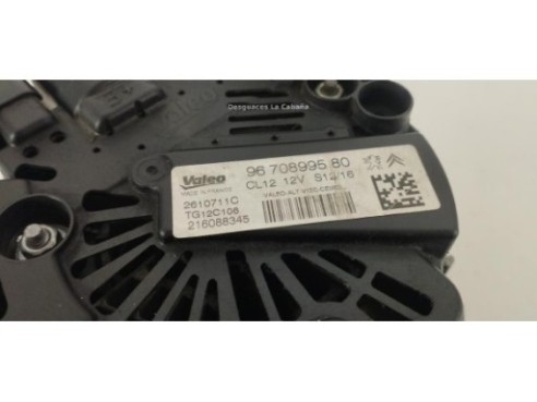 9670899580, ALTERNADOR PEUGEOT 208|Desguaces La Cabaña