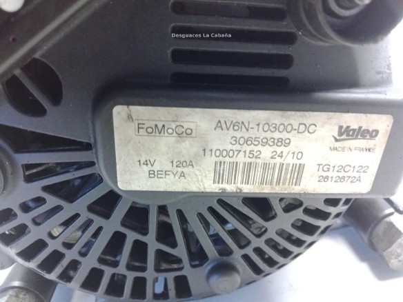 AV6N10300DC ALTERNADOR FORD C-MAX II (DXA/CB7, DXA/CEU)|Desguaces La Cabaña