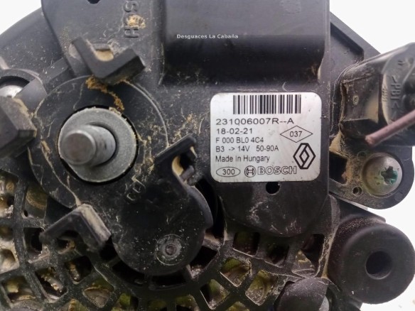 231006007RA,F000BL04C4, ALTERNADOR RENAULT CLIO IV (BH_)|Desguaces La Cabaña