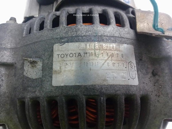 2706074370, ALTERNADOR TOYOTA CARINA E (_T19_)|Desguaces La Cabaña