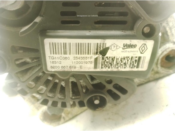 8200667619E ALTERNADOR RENAULT TWINGO II (CN0_)|Desguaces La Cabaña