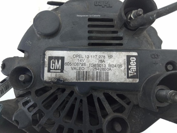 13117278YP ALTERNADOR OPEL CORSA C (X01)|Desguaces La Cabaña
