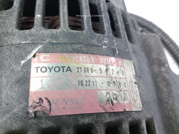 2706050240 ALTERNADOR LEXUS GS (_S16_)|Desguaces La Cabaña