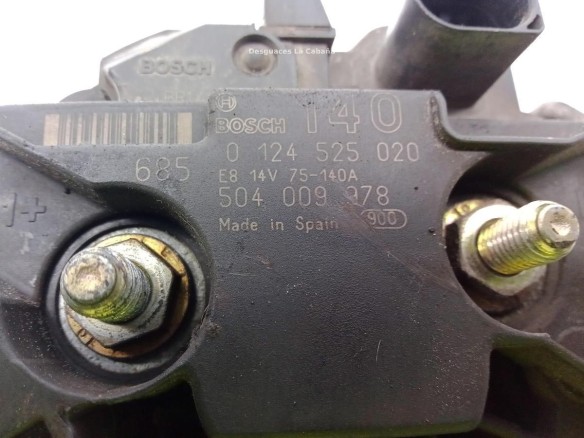 0124525020,504009978, ALTERNADOR FIAT DUCATO Furgón (244_)|Desguaces La Cabaña