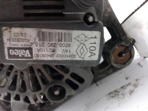 8200290215,2542818D, ALTERNADOR RENAULT MEGANE II (BM0/1_, CM0/1_)|Desguaces La Cabaña