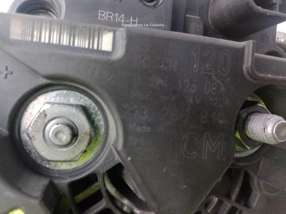 0124425087, ALTERNADOR OPEL CORSA D (S07)|Desguaces La Cabaña