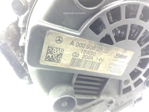 A0009062822 ALTERNADOR MERCEDES BENZ GLC C253 |Desguaces La Cabaña