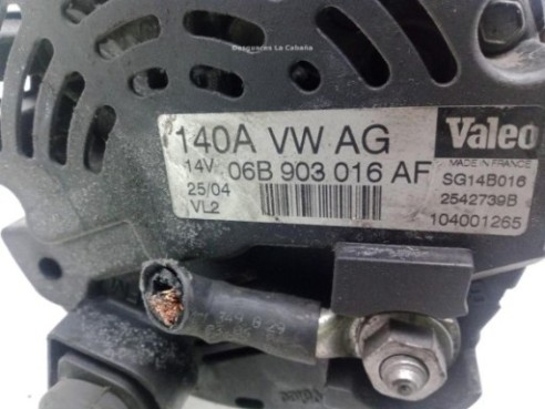 06B903016AF ALTERNADOR AUDI A4 Avant (8E5, B6)|Desguaces La Cabaña