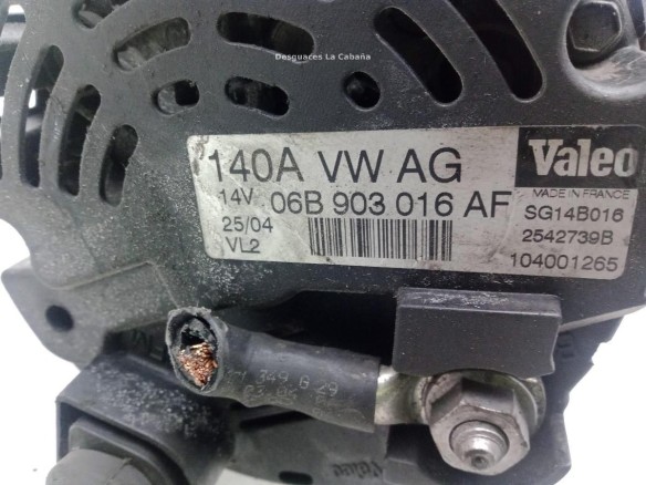 06B903016AF ALTERNADOR AUDI A4 Avant (8E5, B6)|Desguaces La Cabaña