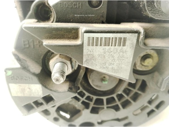 07893016AB ALTERNADOR AUDI A6 Avant (4B5, C5)|Desguaces La Cabaña