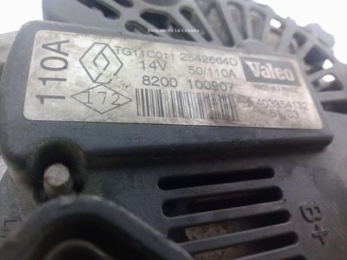 8200100907,2542664E, ALTERNADOR RENAULT CLIO II (BB_, CB_)|Desguaces La Cabaña