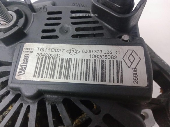8200323126 ALTERNADOR DACIA LOGAN (LS_)|Desguaces La Cabaña