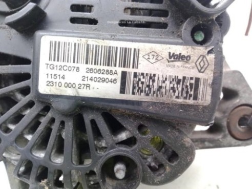 231000027R, ALTERNADOR RENAULT MEGANE III Fastback (BZ0_)|Desguaces La Cabaña