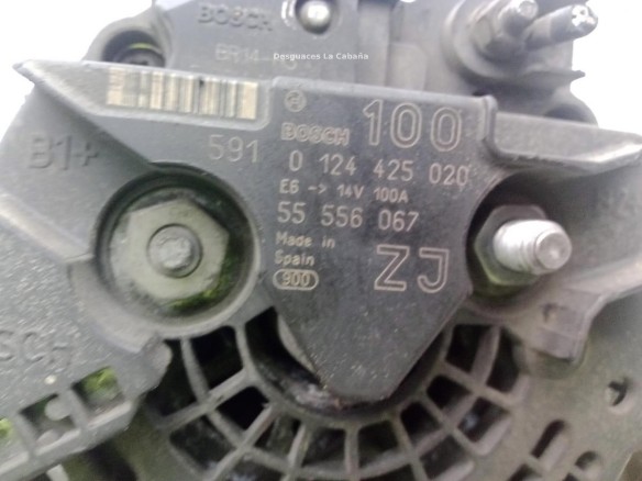 0124425020,56556067ZJ, ALTERNADOR OPEL ASTRA H (A04)|Desguaces La Cabaña