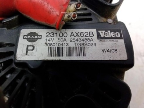 23100AX62B,2543488A, ALTERNADOR NISSAN NOTE (E11, NE11)|Desguaces La Cabaña