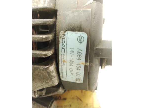 A6641540002 ALTERNADOR SSANGYONG REXTON (GAB_)|Desguaces La Cabaña