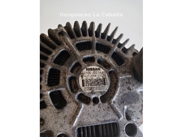 23100JD221A ALTERNADOR NISSAN QASHQAI / QASHQAI +2 I (J10, JJ10)|Desguaces La Cabaña