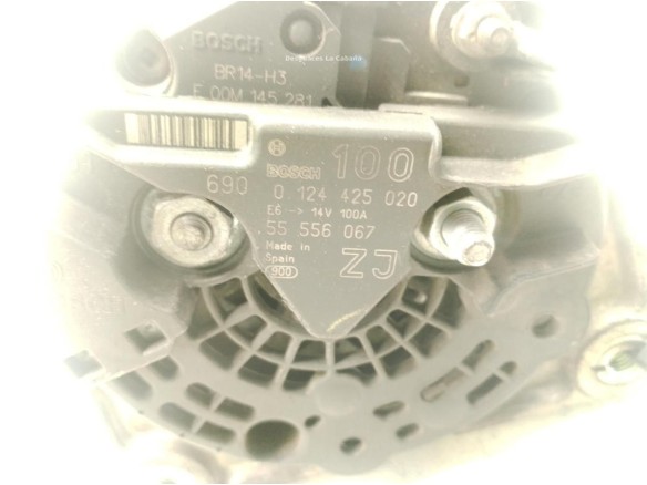 0124425020 ALTERNADOR OPEL ASTRA H (A04)|Desguaces La Cabaña