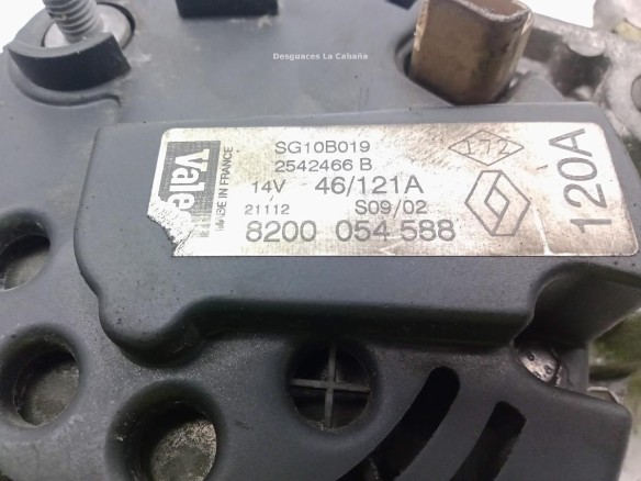 8200054588 ALTERNADOR RENAULT MEGANE Scenic (JA0/1_)|Desguaces La Cabaña