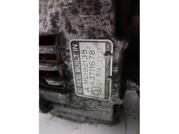 MD192135,A3T11678, ALTERNADOR MITSUBISHI SPACE WAGON (N3_W, N4_W)|Desguaces La Cabaña