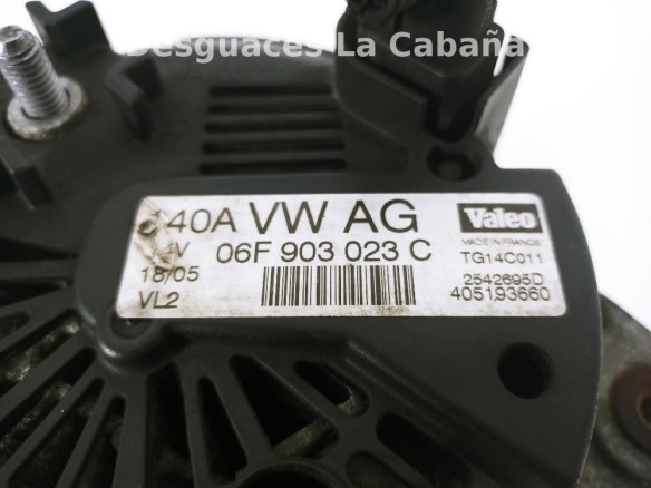 06F903023C ALTERNADOR VW GOLF V (1K1)|Desguaces La Cabaña