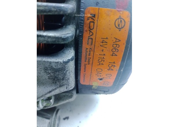A6641540102, ALTERNADOR SSANGYONG KYRON|Desguaces La Cabaña