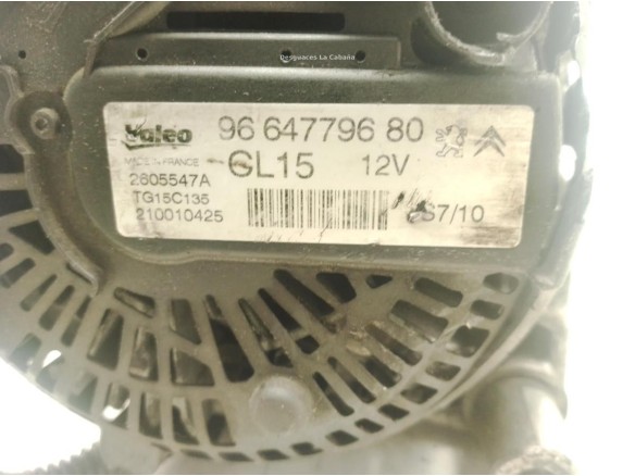 9664779680 ALTERNADOR PEUGEOT 5008|Desguaces La Cabaña