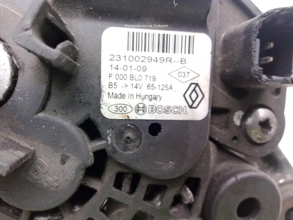 231002949R, ALTERNADOR DACIA DOKKER|Desguaces La Cabaña