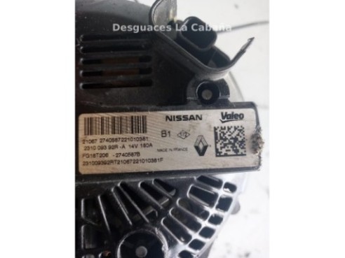 231009392R ALTERNADOR DACIA DOKKER Express|Desguaces La Cabaña