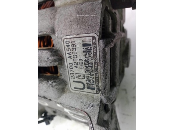 23700AA540,A2TG0391, ALTERNADOR SUBARU IMPREZA Sedán (GD)|Desguaces La Cabaña