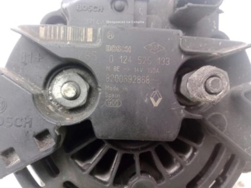 0124525133,8200692868B, ALTERNADOR RENAULT MASTER II Furgón (FD)|Desguaces La Cabaña