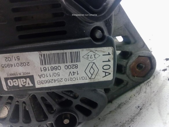 8200086161, ALTERNADOR RENAULT SCÉNIC II (JM0/1_)|Desguaces La Cabaña