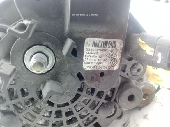 231002949R, ALTERNADOR DACIA DOKKER|Desguaces La Cabaña