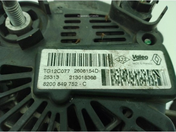 8200849752C, ALTERNADOR RENAULT MEGANE III Fastback (BZ0_)|Desguaces La Cabaña