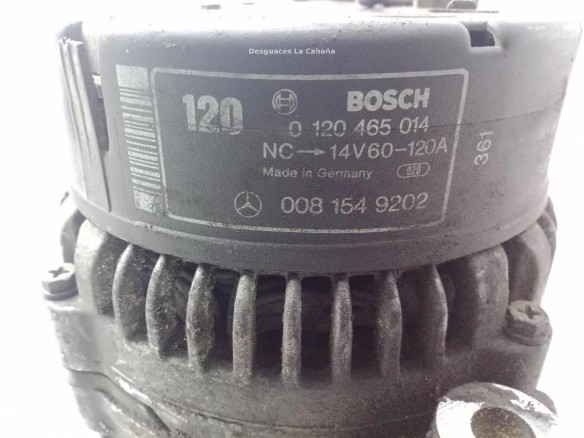 0120465014, ALTERNADOR MERCEDES BENZ CLASE S (W140)|Desguaces La Cabaña