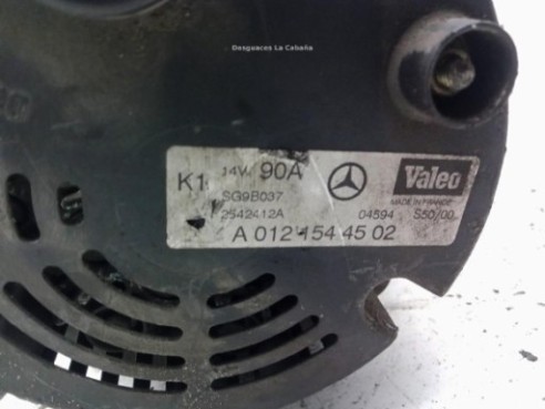 0121544502, ALTERNADOR MERCEDES BENZ CLASE A (W168)|Desguaces La Cabaña