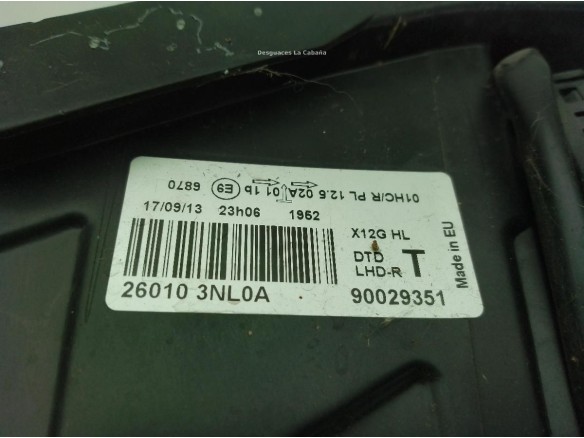 260103NL0A FARO IZQUIERDO NISSAN LEAF (ZE0)|Desguaces La Cabaña