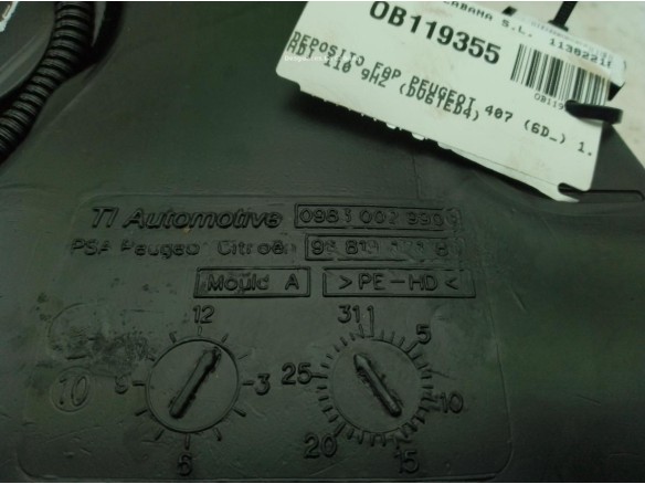  9681917180 DEPOSITO FAP PEUGEOT 407 (6D_)|Desguaces La Cabaña