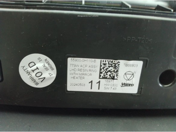 559000H140C0, 559000H110B MANDO CLIMA TOYOTA AYGO X (_B7_)|Desguaces La Cabaña