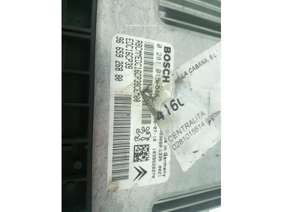 0281015514,9665926880, CENTRALITA MOTOR CITROEN C5 I (DC_) |Desguaces La Cabaña