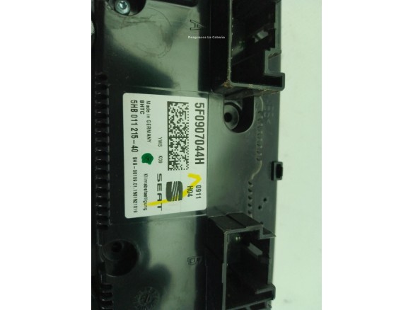 5F0907044H  AKYMS MANDO CLIMA SEAT LEON (5F1)|Desguaces La Cabaña