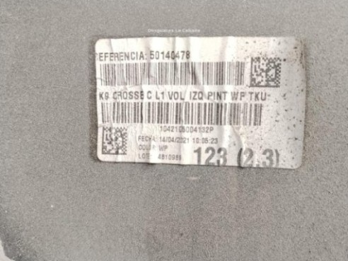 1633557780 PARAGOLPES TRA OPEL COMBO Limusina (X19)|Desguaces La Cabaña