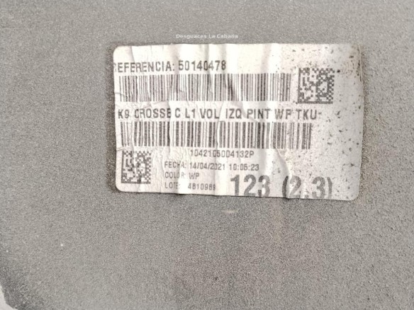 1633557780 PARAGOLPES TRA OPEL COMBO Limusina (X19)|Desguaces La Cabaña