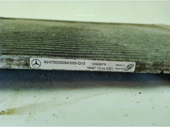 A2475000054 RADIADOR AIRE ACONDICIONADO MERCEDES BENZ CLASE A (W177)|Desguaces La Cabaña