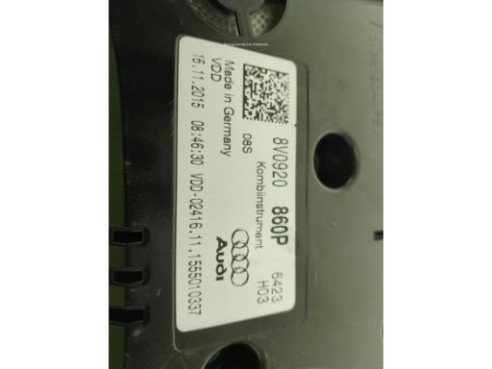 8V0920860P CUADRO INSTRUMENTOS AUDI A3 Sportback (8VA, 8VF)|Desguaces La Cabaña