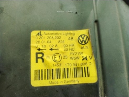 1T0941006D FARO DERECHO VW TOURAN (1T1, 1T2)|Desguaces La Cabaña