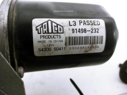 91498232 MOTOR LIMPIAPARABRISAS DEL OPEL CORSA C (X01)|Desguaces La Cabaña